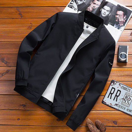 Chaqueta Slim Fit Coreana para Hombre - Abrigo Versátil Primavera Otoño