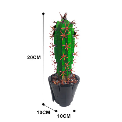Bloques de Construcción Cactus en Maceta - Juguete Armable de Pequeñas Piezas - Image 7
