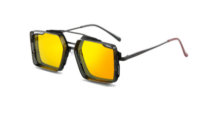 Gafas de Sol Steampunk Vintage Calado Metal para Hombre - Image 19