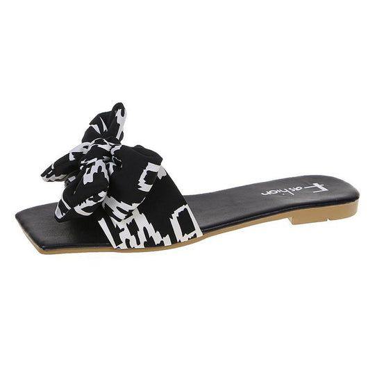 Chanclas Planas con Moño y Punta Cuadrada para Verano - Image 9
