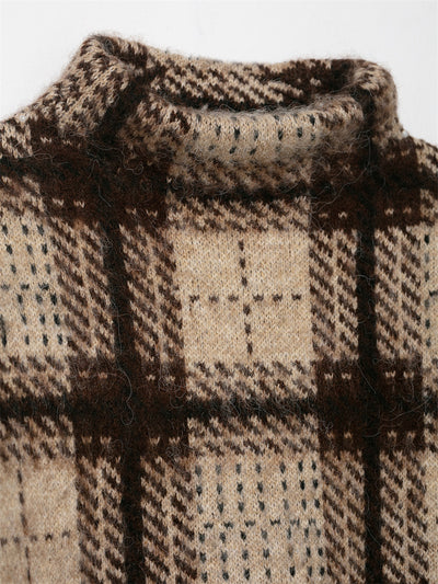 Suéter Cuadros Holgado con Textura Arenada para Mujer - Image 16