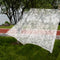 Cortina Con Barra De Encaje Blanco Ancho 100 Cm X Largo 100 Cm Una Barra
