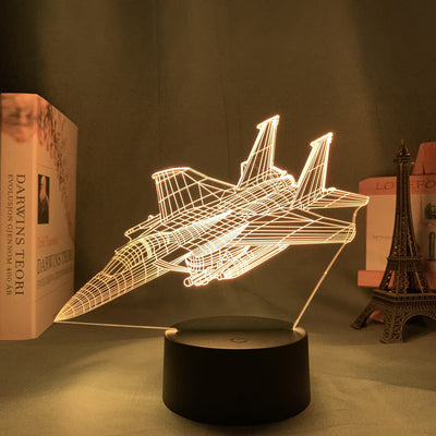 Lámpara 3D Holográfica Avión Personalizada - Luz Nocturna LED para Niños - Image 21