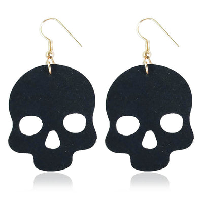 Aretes Calavera Araña para Halloween - Diseño Geométrico