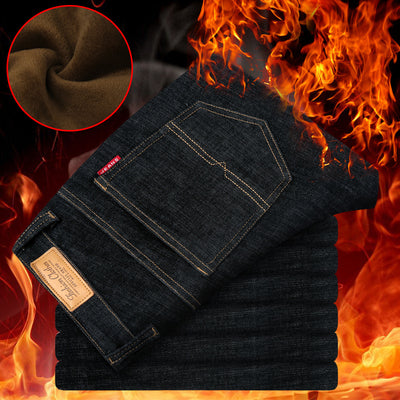 Pantalones Vaqueros Gruesos y Cálidos en Terciopelo - Image 7