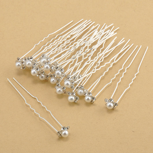 Accesorios para el Cabello de Novia con Espiral, Perlas y Flores - Image 7