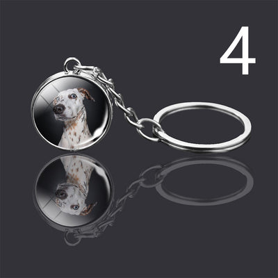 Llavero Colgante de Cristal Doble Cara Luminoso para Mascotas - Image 55