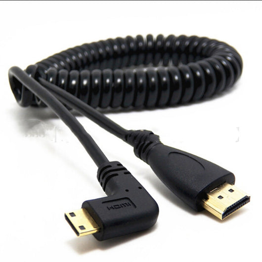 Cable HDMI Mini Acodado con Resorte - Versión 1.4 Full HD 4K - Image 5