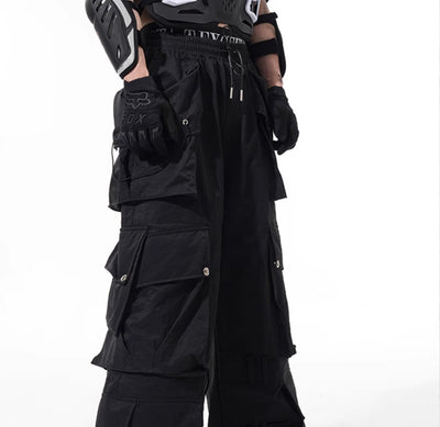 Pantalones Ejecutivos Oscuros con Bolsillos Múltiples - Image 10