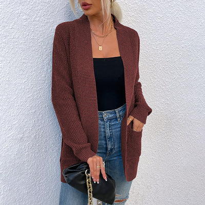 Suéter Tejido para Mujer con Bolsillos Curvos y Dobladillo Elegante - Image 15