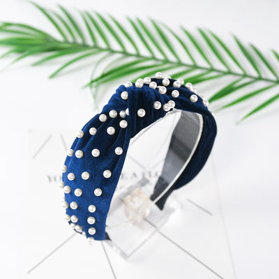 Diadema de Terciopelo Perla con Nudo Decorativo - Image 27