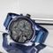 Reloj Hombre Dial Grande Tendencia Europa América Personalidad Dos Zonas