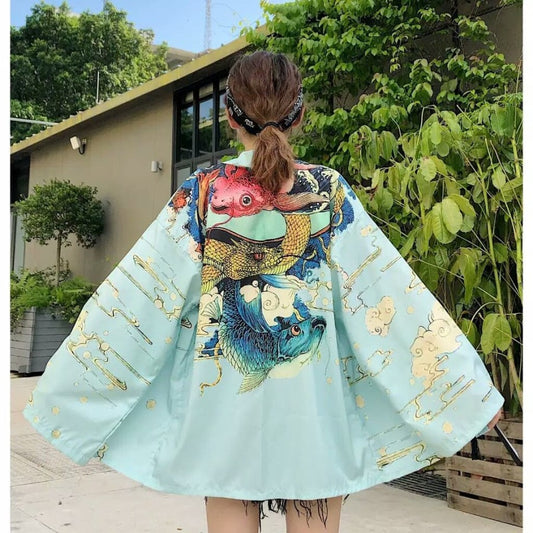 Cardigan Suelto Estampado 3D Versátil para Hombre - Image 2