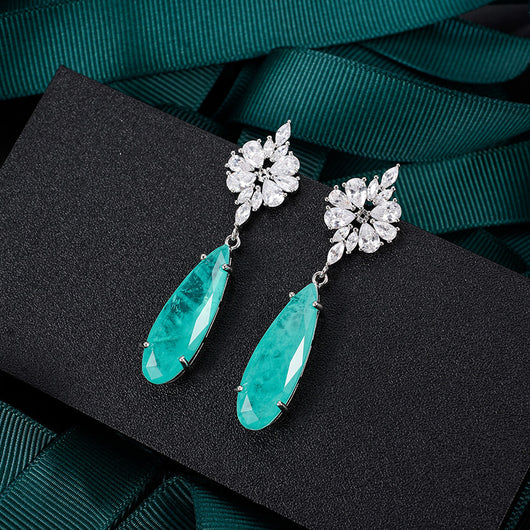 Aretes de Esmeralda Engastada con Brillo Cautivador - Image 13
