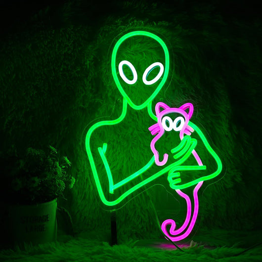 Letras Decorativas Neón Alien en Inglés - Image 12