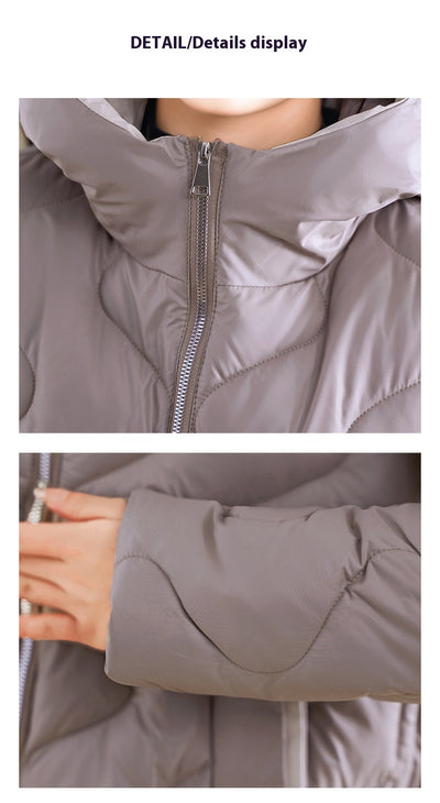 Abrigo Acolchado Estilo Occidental con Capucha para Mujer - Diseño Slim Fit - Image 30