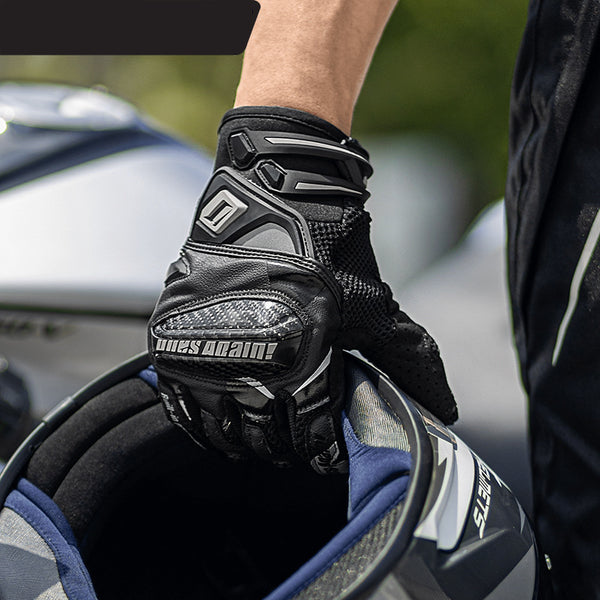 Guantes de Motocicleta Táctiles con Protección Solar y Tecnología Anticalda