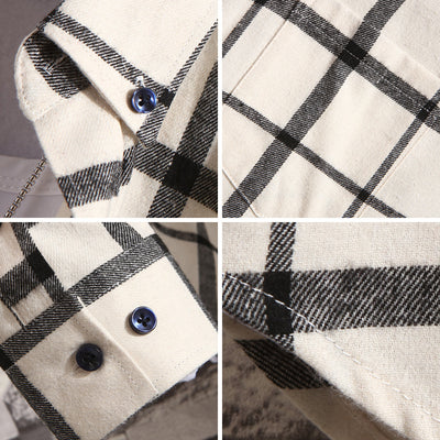 Camisa de Cuadros Casual para Hombre - Manga Larga Otoño Invierno - Image 5