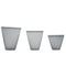 Vaso Gris 3 Piezas