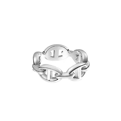 Anillo de Pareja Minimalista Brillante para Dedo Índice - Image 2