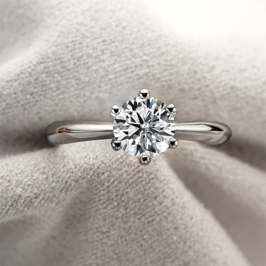 Anillo de Moissanita de 1 Quilate con Seis Puntas en Plata 925 y Baño de Oro 18k - Image 14