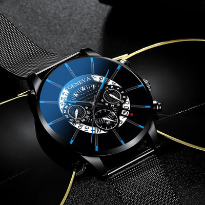 Reloj de Malla Metálica con Calendario - Image 13