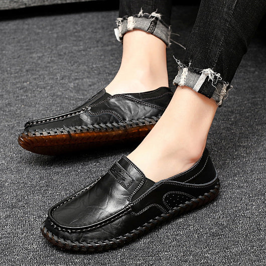 Zapatos de Cuero con Suela de Tendón Resistente Cosidos a Mano - Image 4