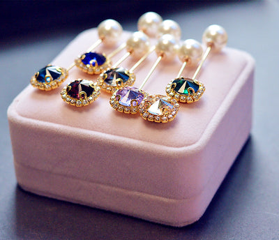 Broche Cristal Perla con Palabra - Pasador Elegante para Bufanda - Image 15