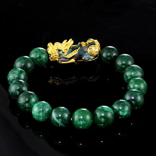 Pulsera Mascota Calcedonia Verde 12mm con Cambio de Color Térmico - Image 8