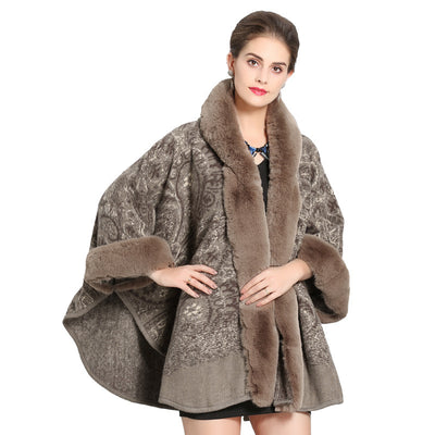 Abrigo de Lana con Capucha y Cuello de Piel de Zorro - Elegancia Atemporal - Image 3