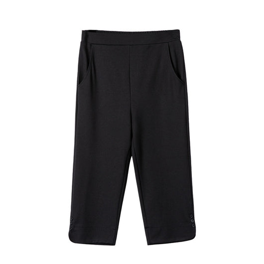 Pantalones Rectos de Cintura Alta Holgados para Verano - Image 3