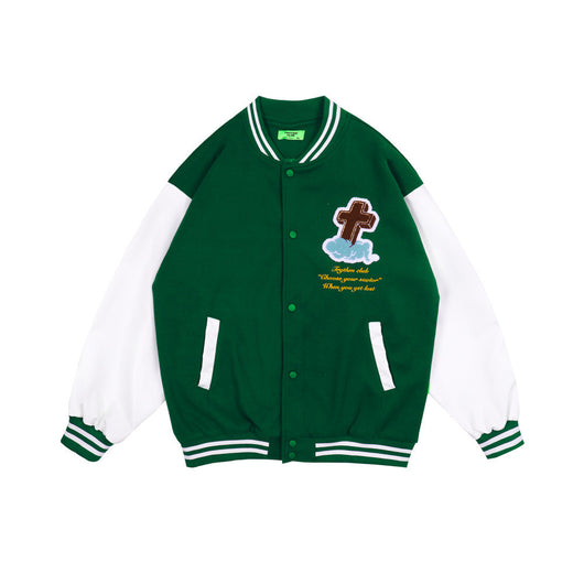 Chaqueta Suelta con Cuello Alto Contrastado - Estilo Urbano - Image 4