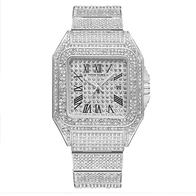Reloj Cuadrado de Cuarzo para Hombre con Diamantes PINTIME - Image 4