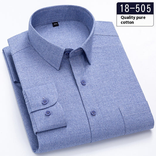 Camisa Ejecutiva Manga Larga Color Sólido con Bolsillo - Image 2