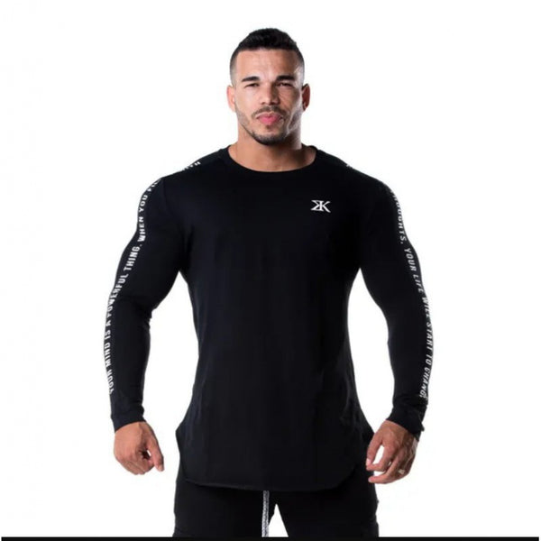 Playera Deportiva Ajustada Cuello Redondo para Correr