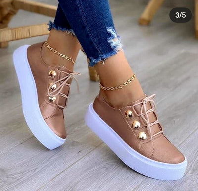 Mocasines Blancos de Punta Cuadrada con Plataforma Suave - Image 4