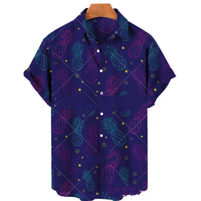Camisa Casual Slim Fit con Estampado 3D para Hombre - Image 5