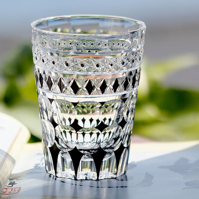 Vaso de Cristal Tallado a Mano Estilo Japonés para Whiskey y Jugos - Image 14