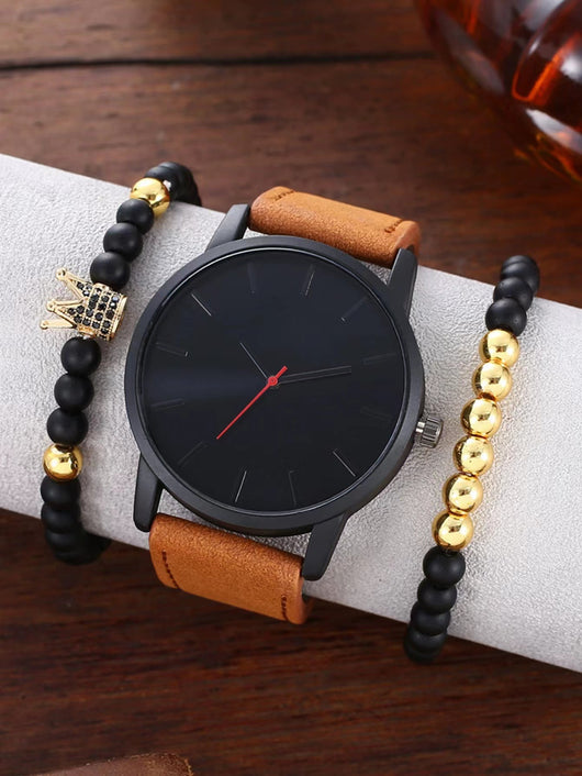 Reloj Casual para Hombre con Esfera Grande y Pulsera de Corona - Image 13