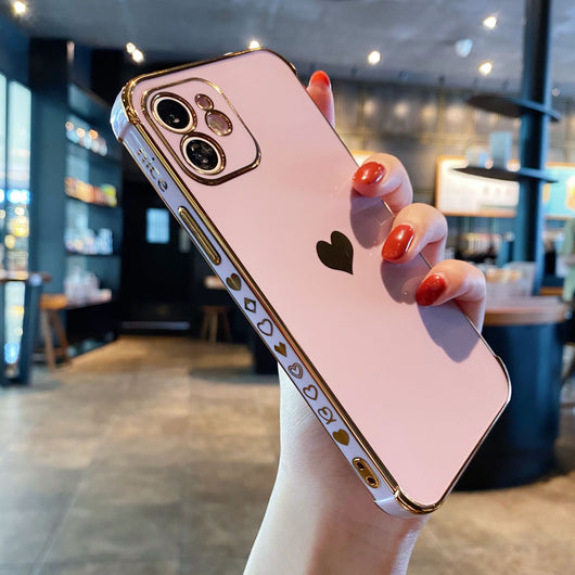 Funda Protectora Love con Electroplating y Silicona Antichoque - Image 13