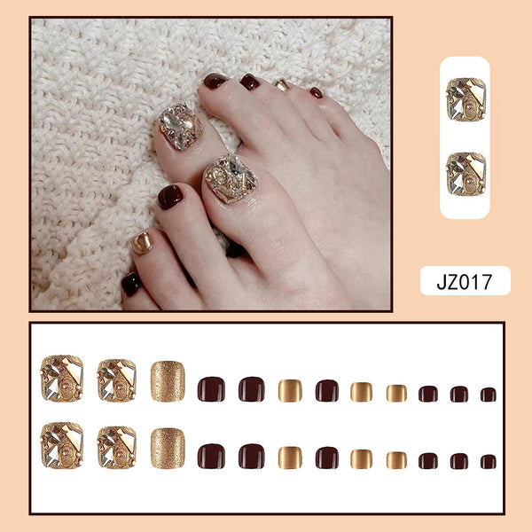Parches de Uñas Elegantes Efecto Lujo Verano