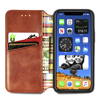 Funda de Cuero Integral para Teléfono - Color Sólido - Image 8