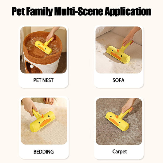 Removedor de Pelos para Mascotas - Rodillo Reutilizable 2 en 1 para Muebles y Ropa - Image 4