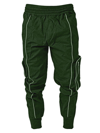 Pantalones Cargo Holgados Color Sólido - Image 8