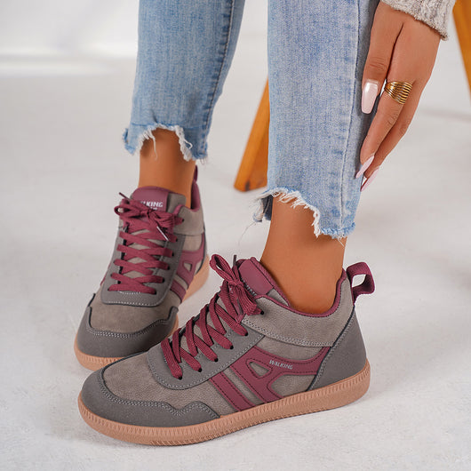 Zapatillas Skate Mujer Cómodas Respirable Suela Blanda Punta Redonda - Image 8