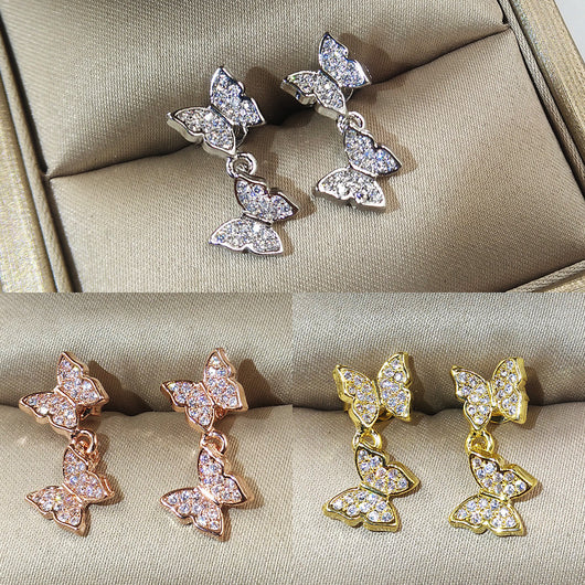 Aretes de Diamante con Moño