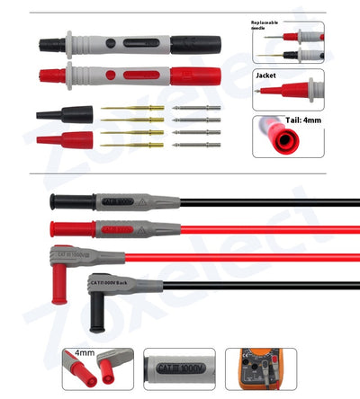 Kit Multifunción de Líneas de Prueba con Conector Directo y Punta Flexible - Image 6