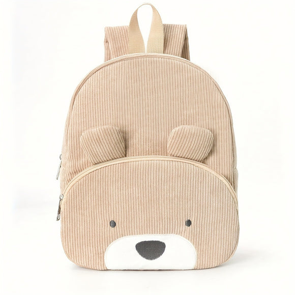 Mochila de Pana con Lindo Oso Bordado