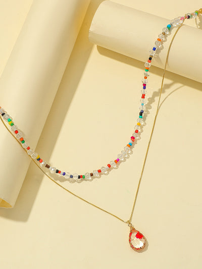 Colgante de Resina con Flor Seca y Gota de Agua - Diseño Europeo Moderno - Image 22