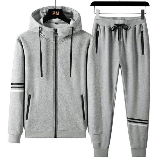 Conjunto Deportivo de Sudadera con Capucha y Pantalón en Algodón Puro para Hombre - Image 3